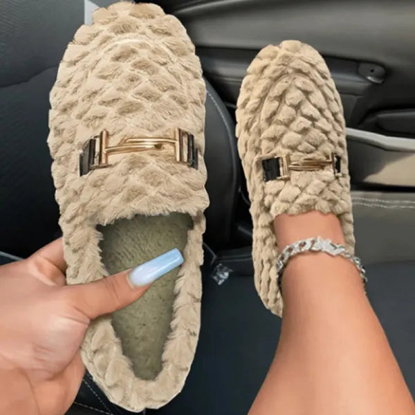 Solid Color Warm Comfortable Shoes